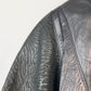 VINTAGE 80s TEXTURED GENUINE LEATHER JACKET