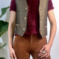 VINTAGE GOLDEN CLASSICAL GEOMETRIC VEST