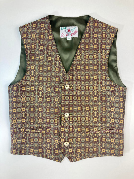 VINTAGE GOLDEN CLASSICAL GEOMETRIC VEST