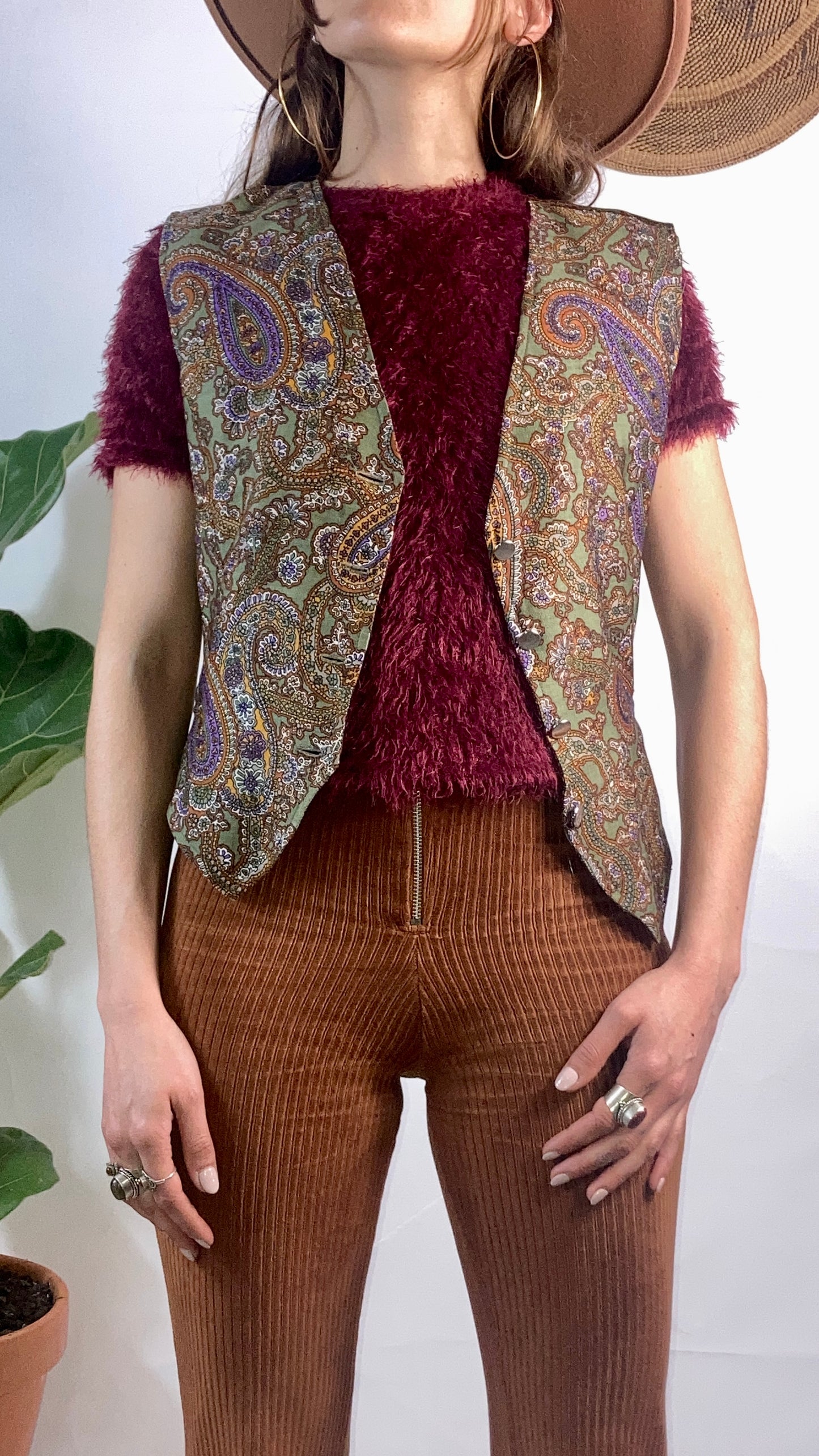 VINTAGE PAISLEY PSYCHEDELIC VEST