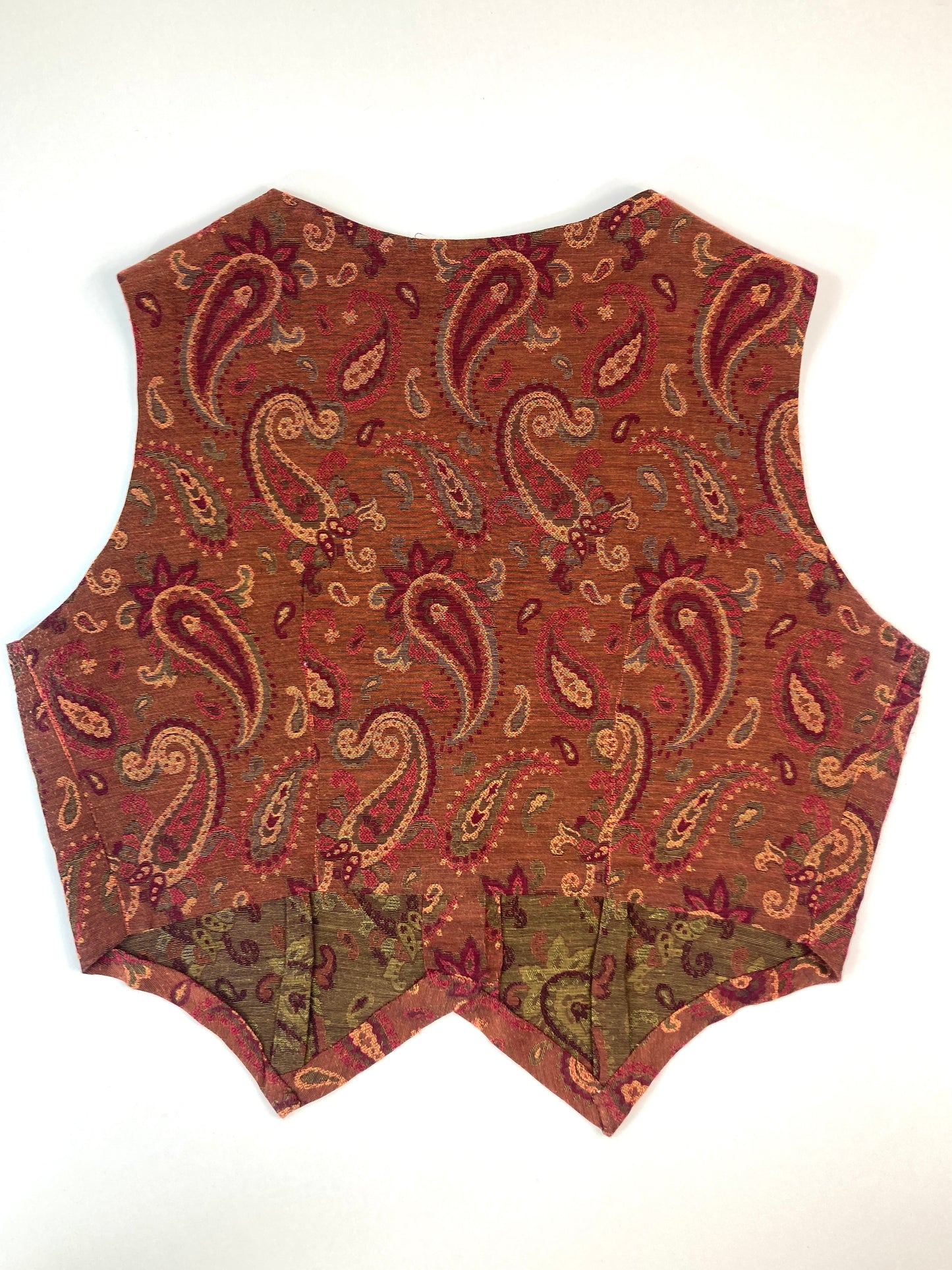 VINTAGE HANDMADE PAISLEY VEST