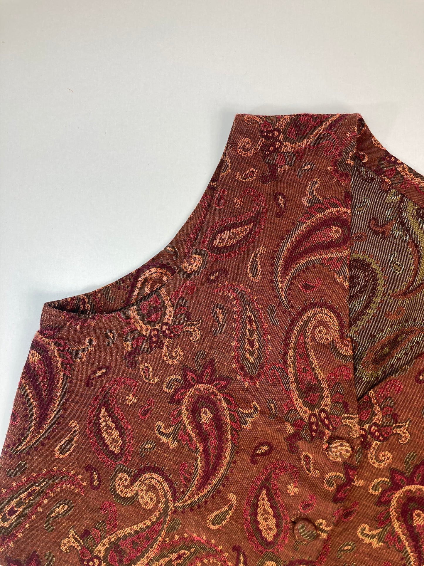 VINTAGE HANDMADE PAISLEY VEST