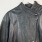 VINTAGE 80s TEXTURED GENUINE LEATHER JACKET