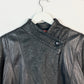 VINTAGE 80s TEXTURED GENUINE LEATHER JACKET