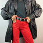 VINTAGE 80s TEXTURED GENUINE LEATHER JACKET