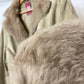 VINTAGE 80's REAL LEATHER SHEARLING COAT