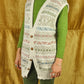 VINTAGE ETHNIC KNITTED WOOL LONG VEST