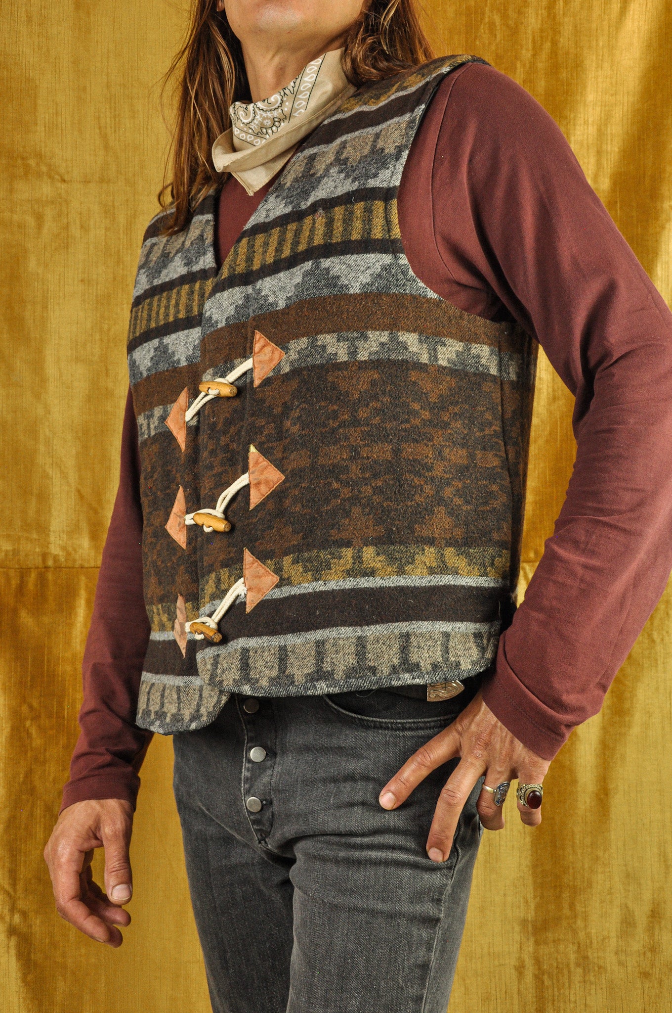 VINTAGE NAVAJO WOOL VEST