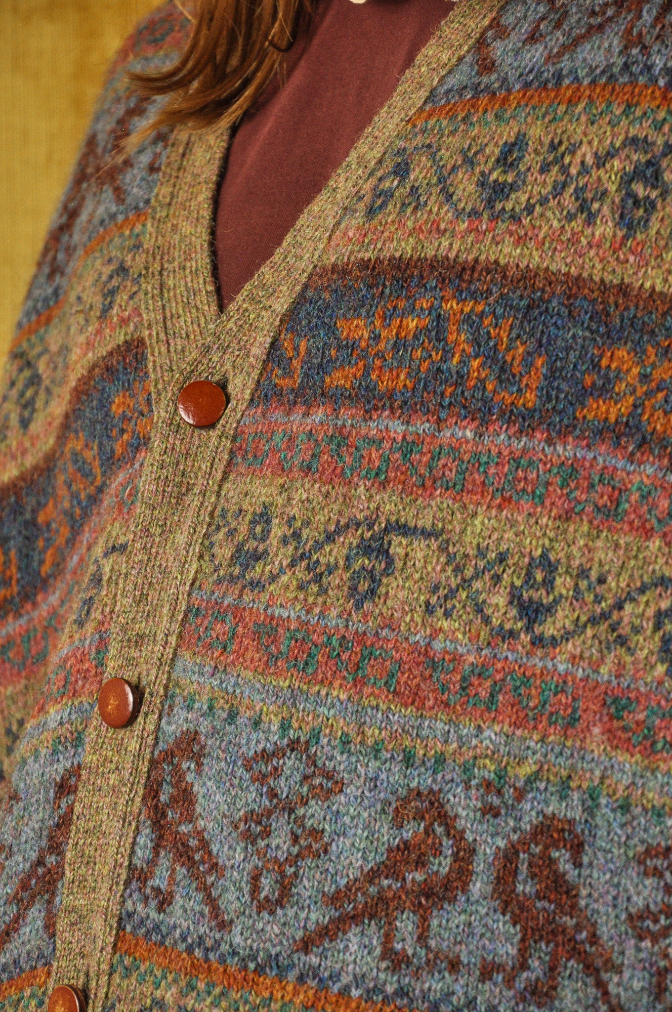 VINTAGE PURE WOOL KNITTED VEST