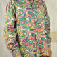 VINTAGE 90's COTTON PSICHEDELIC PAISLEY LONG SLEEVE SHIRT