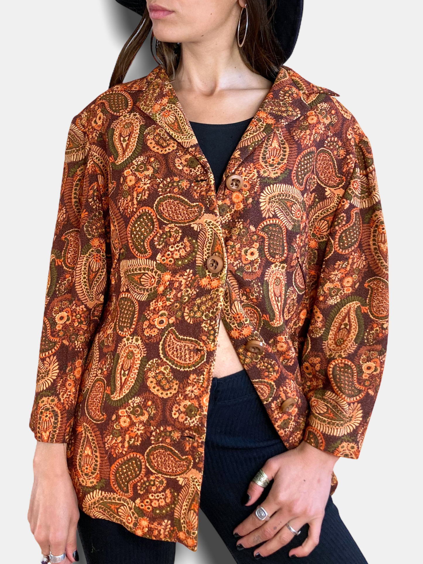 VINTAGE '70s PAISLEY BLAZER JACKET